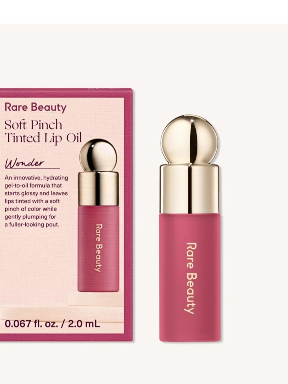 Rare Beauty Soft Pinch Tinted Lip Oil — Wonder NIB